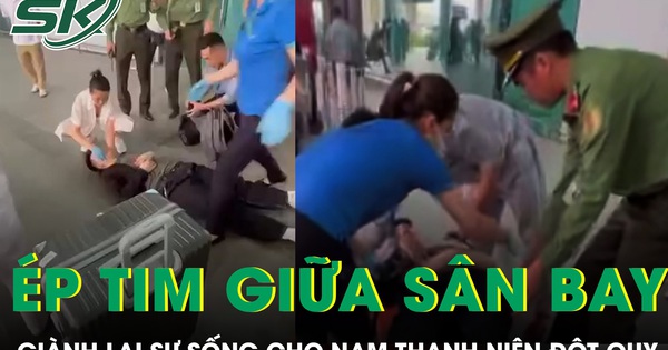 Nữ y sĩ ép tim giữa sân bay giành lại sự sống cho nam thanh niên đột quỵ