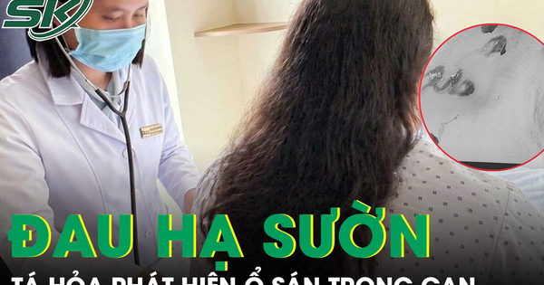 Phát hiện ổ sán làm tổ trong gan từ dấu hiệu đau hạ sườn phải kéo dài