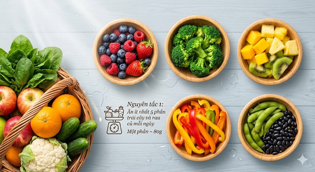 6 quy tắc dễ áp dụng chế độ ăn lành mạnh theo tiêu chuẩn quốc tế- Ảnh 1.