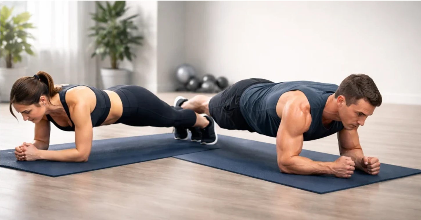 Tập plank 1 phút mỗi ngày có tác dụng gì?- Ảnh 1.
