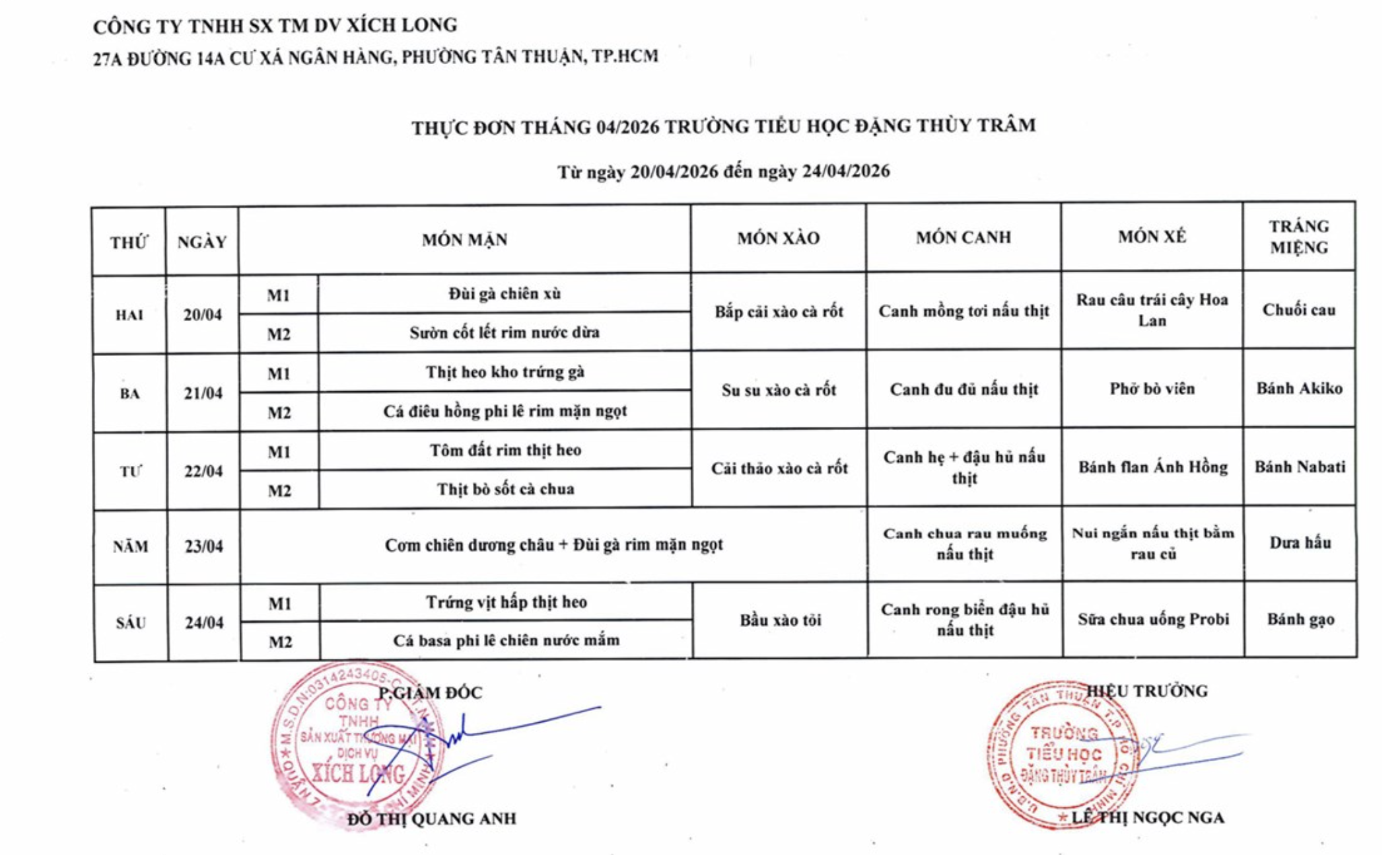 Sở An toàn thực phẩm TPHCM làm việc trực tiếp với đơn vị cung cấp suất ăn cho Trường TH Đặng Thuỳ Trâm - Ảnh 1.