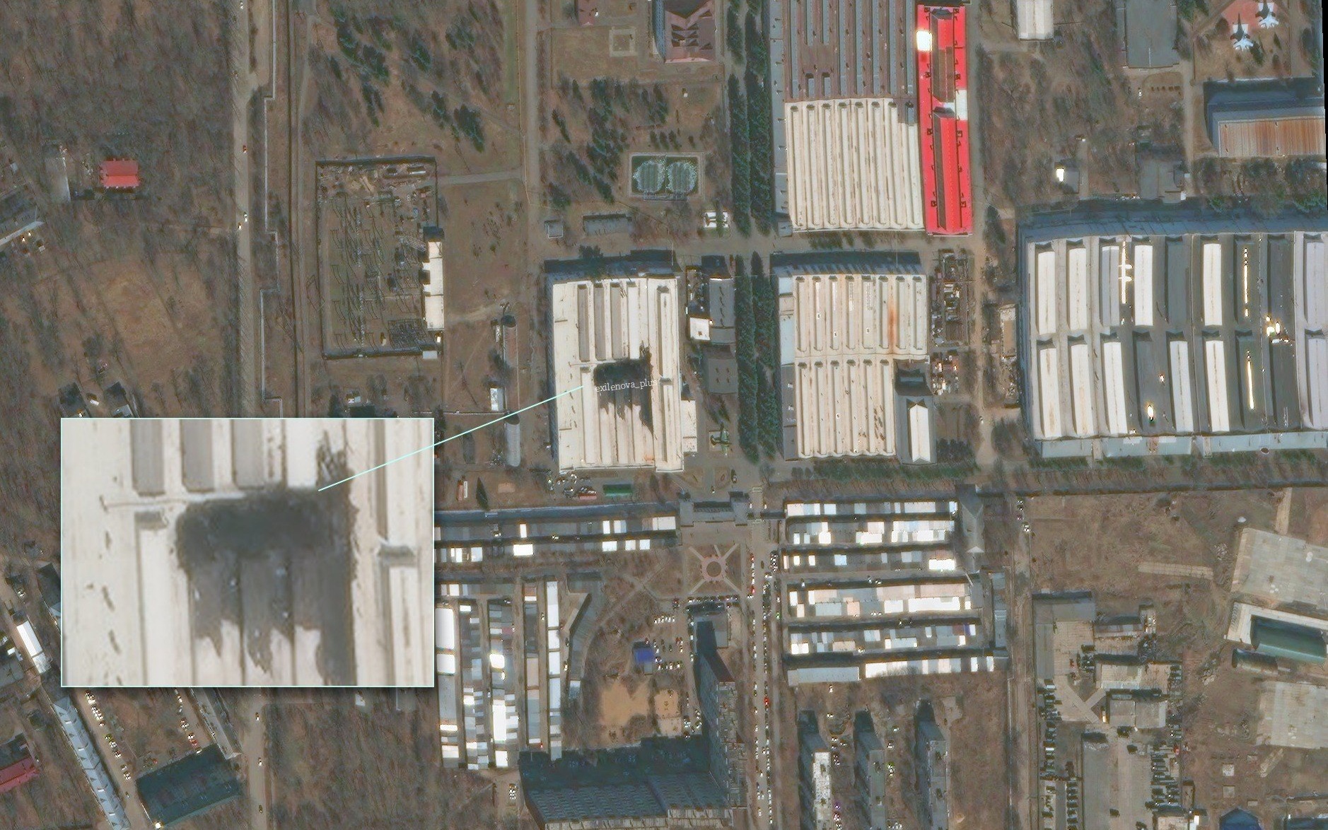 Ảnh vệ tinh tiết lộ thiệt hại tại nhà máy sản xuất tiêm kích Su-57 Nga sau vụ cháy lớn