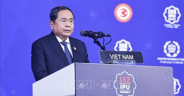 Chủ tịch Quốc hội Trần Thanh Mẫn phát biểu tại Phiên thảo luận chung Đại hội đồng IPU-152