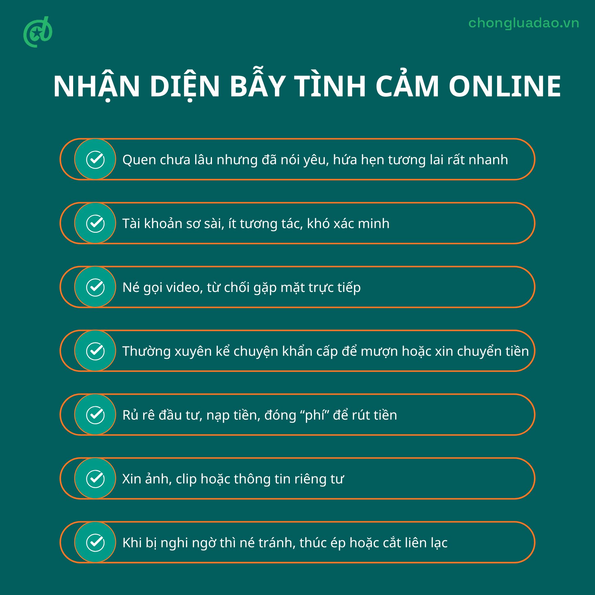Checklist nhận diện các dấu hiệu của bẫy lừa đảo tình cảm- Ảnh 2.