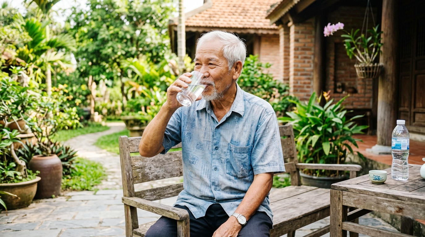 Người cao tuổi cần uống bao nhiêu nước mỗi ngày là đủ?- Ảnh 1.