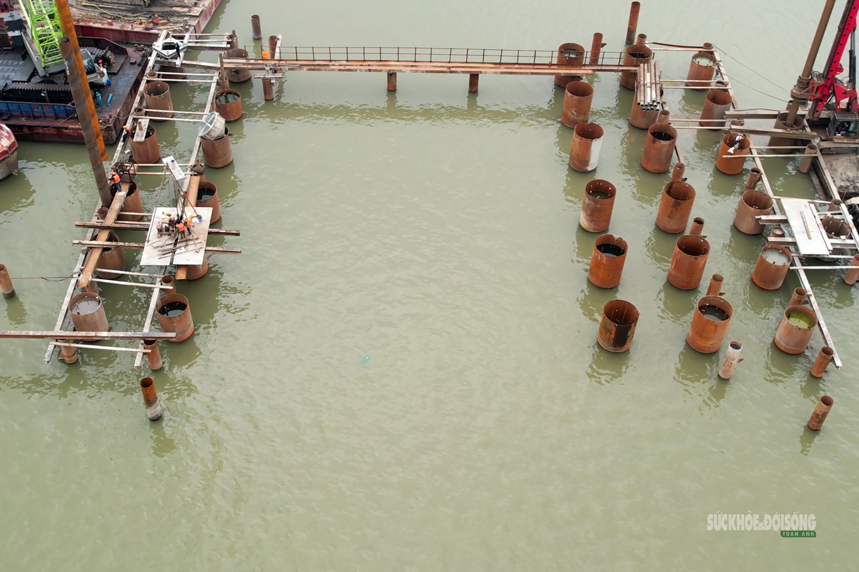 Cầu Ngọc Hồi hối hả thi công nối đôi bờ Hà Nội - Hưng Yên- Ảnh 7.