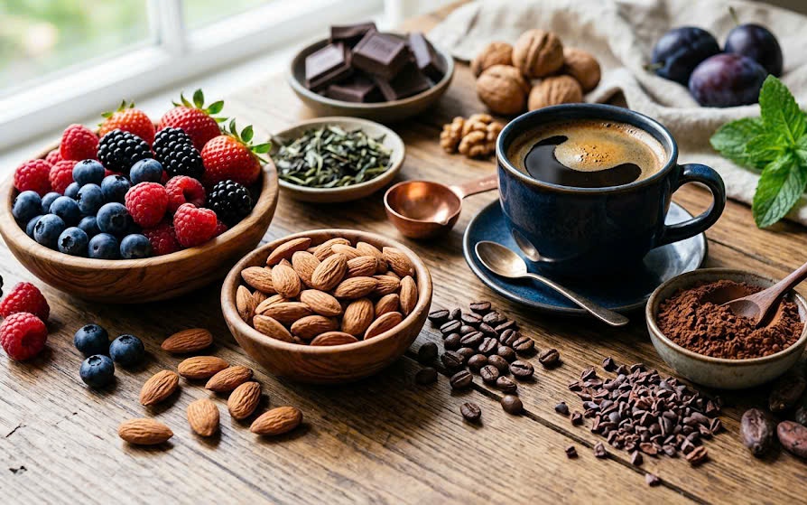 7 loại thực phẩm và đồ uống giàu chất chống oxy hóa hơn trà xanh