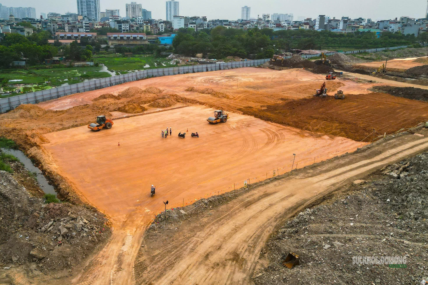 Depot Xuân Đỉnh: Từ bãi đất trống thành đại công trường metro số 2- Ảnh 8.