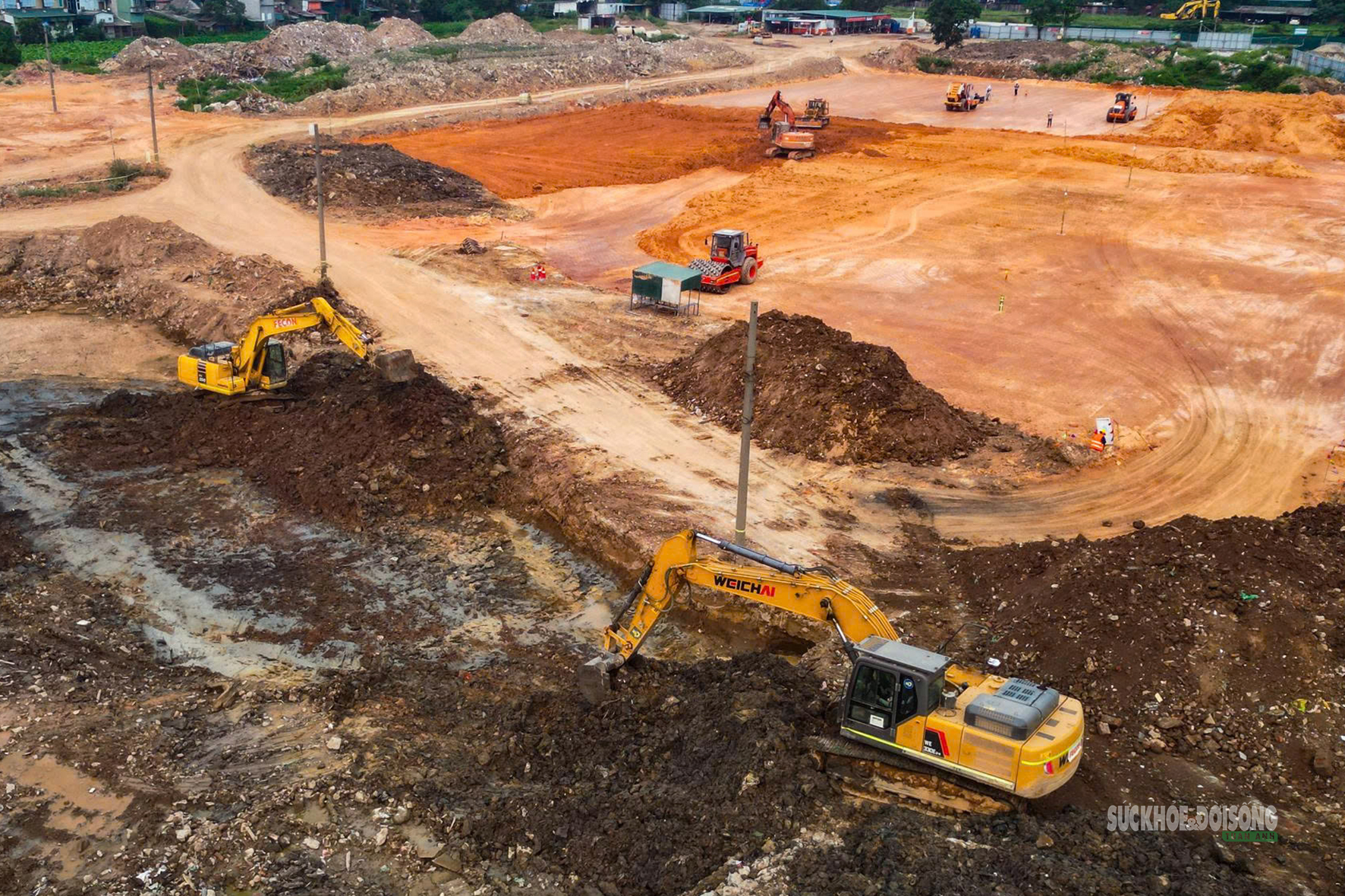 Depot Xuân Đỉnh: Từ bãi đất trống thành đại công trường metro số 2- Ảnh 3.