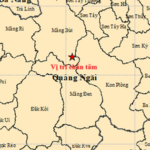 Quảng Ngãi lại hứng liên tiếp 3 trận động đất gây rung lắc