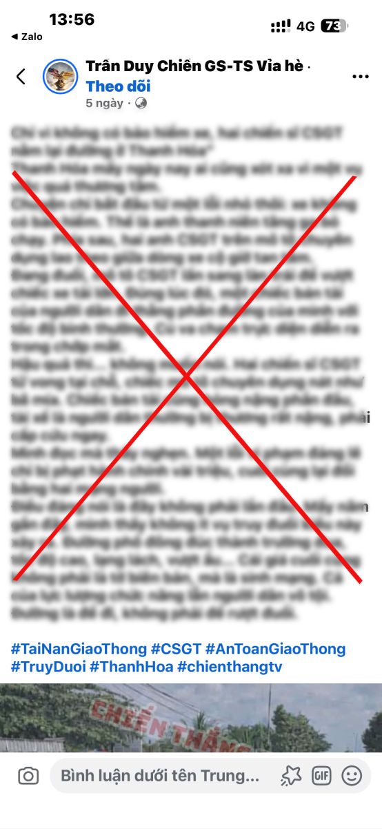 Thực hư thông tin 2 chiến sĩ CSGT tử vong khi truy đuổi phương tiện- Ảnh 1.