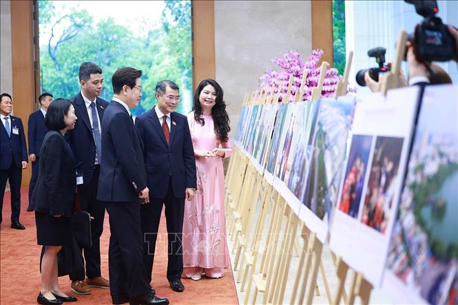 Thủ tướng Lê Minh Hưng hội kiến Tổng thống Hàn Quốc Lee Jae Myung- Ảnh 9.