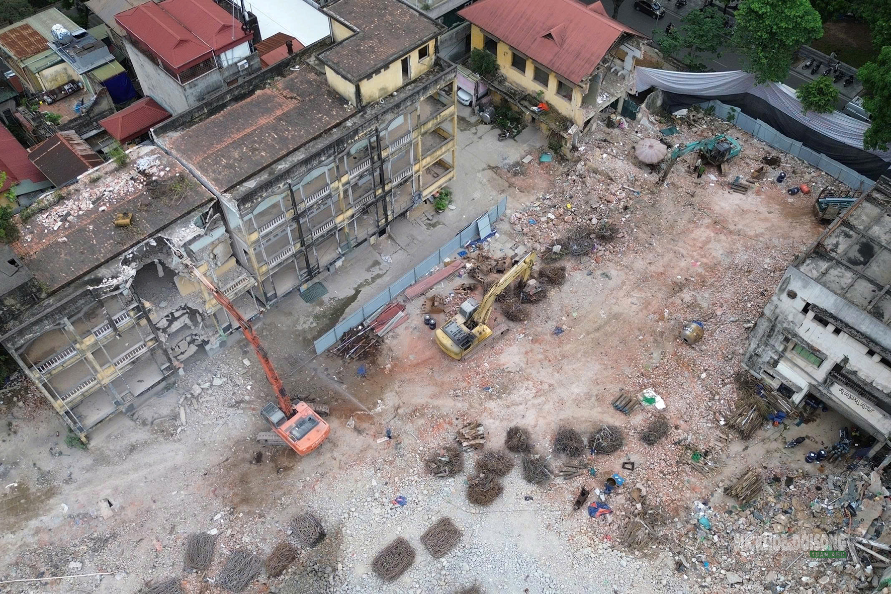 Zone 9 ở Trần Thánh Tông được tháo dỡ để mở rộng Nhà tang lễ Quốc gia- Ảnh 1.