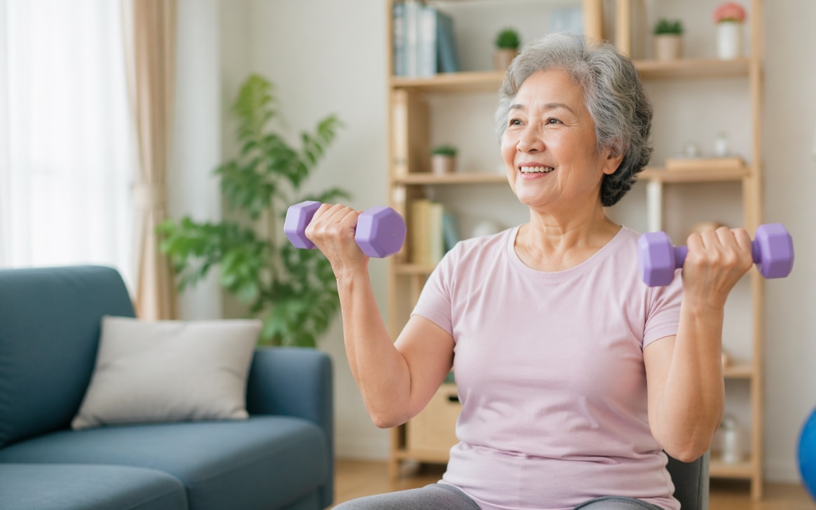 Người cao tuổi tập tạ nhẹ tốt hơn đi bộ để ngăn ngừa mất cơ