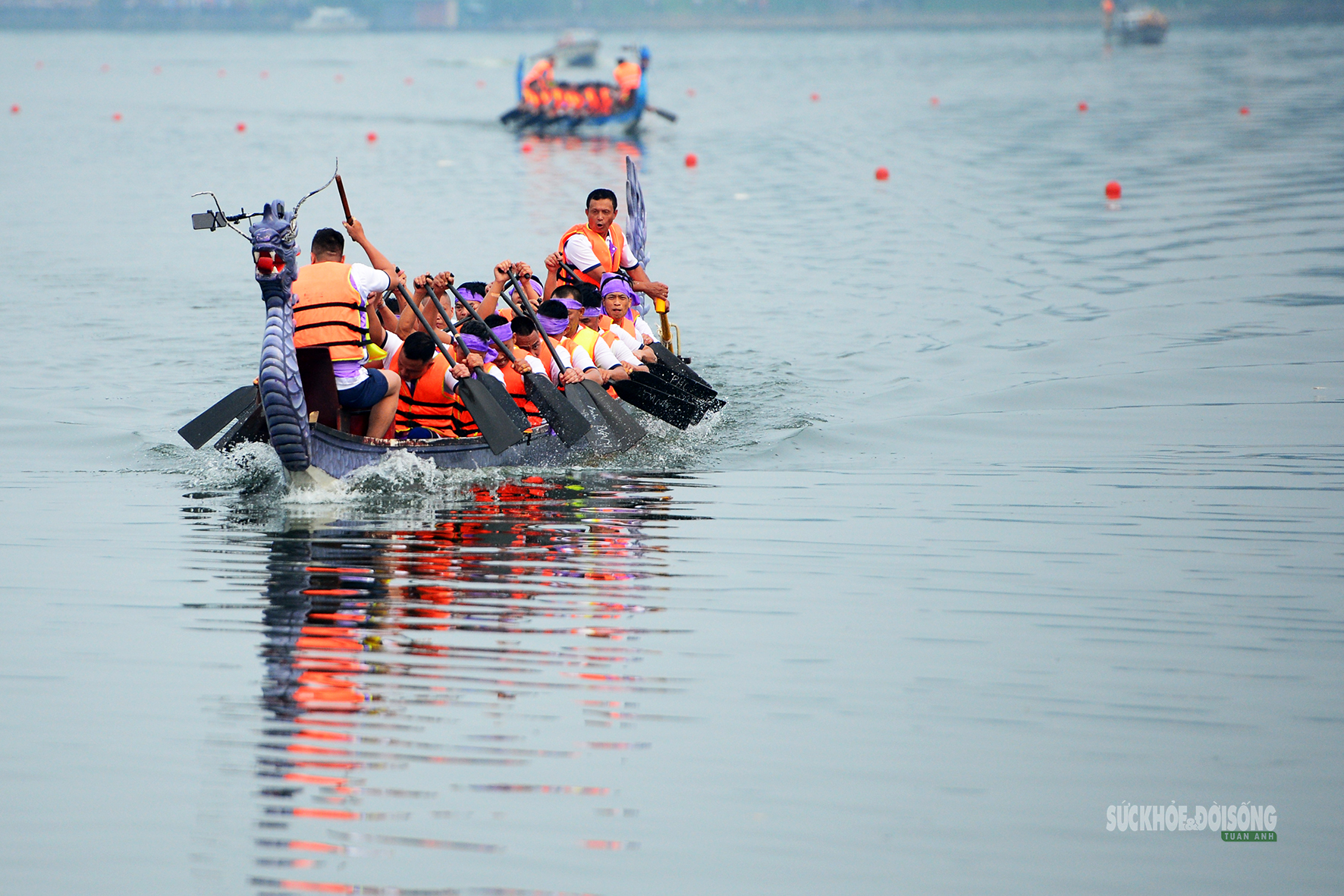 Những nhịp chèo dậy sóng hồ Văn Lang dịp Giỗ Tổ- Ảnh 5.