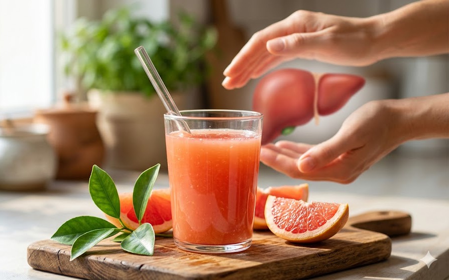 Sự thật về công dụng thanh lọc gan của nước ép bưởi và cách uống an toàn