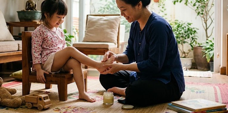 Dùng dung dịch sát khuẩn thế nào khi trẻ bị tay chân miệng?