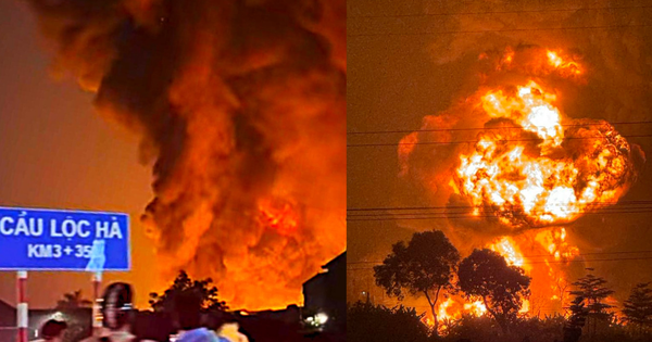 Cháy lớn tại Lộc Hà: Nhiệt lớn, khí độc dày đặc, phải dùng rô-bốt chữa cháy
