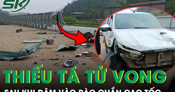 Thiếu tá công an tử vong sau khi ô tô đâm vào rào chắn trên cao tốc Nội Bài – Lào Cai