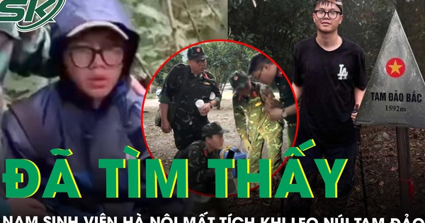 Tìm thấy nam sinh viên Hà Nội mất tích khi leo núi Tam Đảo, tình hình lúc phát hiện ra sao?