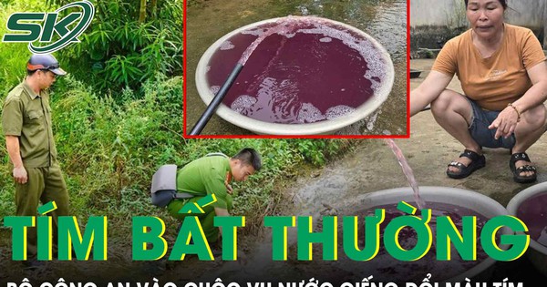 Bộ Công an vào cuộc vụ nước giếng đổi màu tím bất thường tại Thanh Hóa