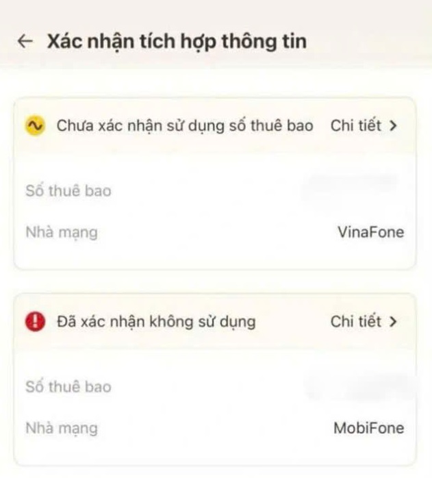 VNeID chưa hiển thị đủ số thuê bao đứng tên chính chủ, người dùng cần làm gì?- Ảnh 1.