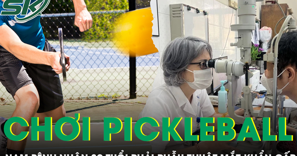 Chơi pickleball, nam bệnh nhân 39 tuổi phải phẫu thuật mắt khẩn cấp
