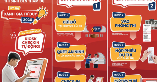 Lưu ý quan trọng với thí sinh tham dự thi đánh giá tư duy đợt cuối năm 2026