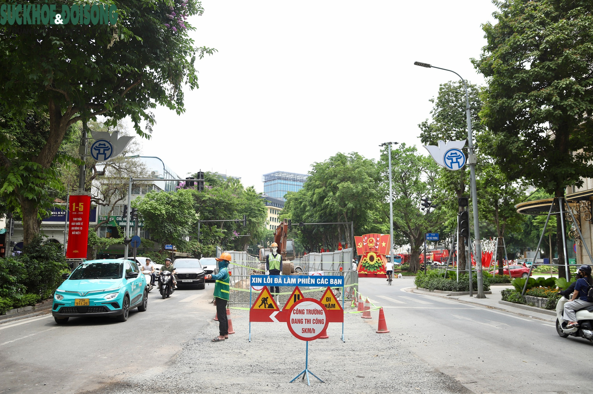 Công trường Hà Nội chuyển biến ra sao sau phản ánh?- Ảnh 5.