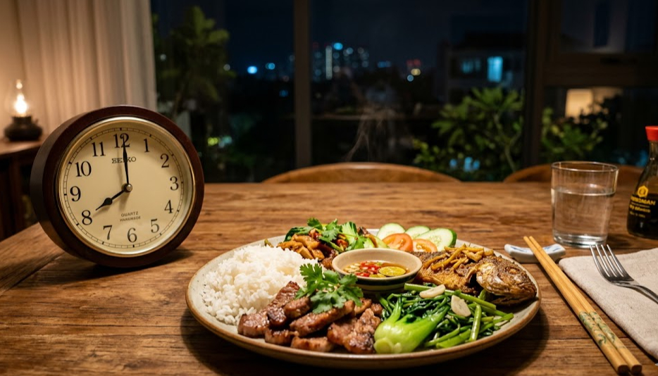 4 điều có thể xảy ra với hệ tiêu hóa khi ăn tối muộn- Ảnh 1.