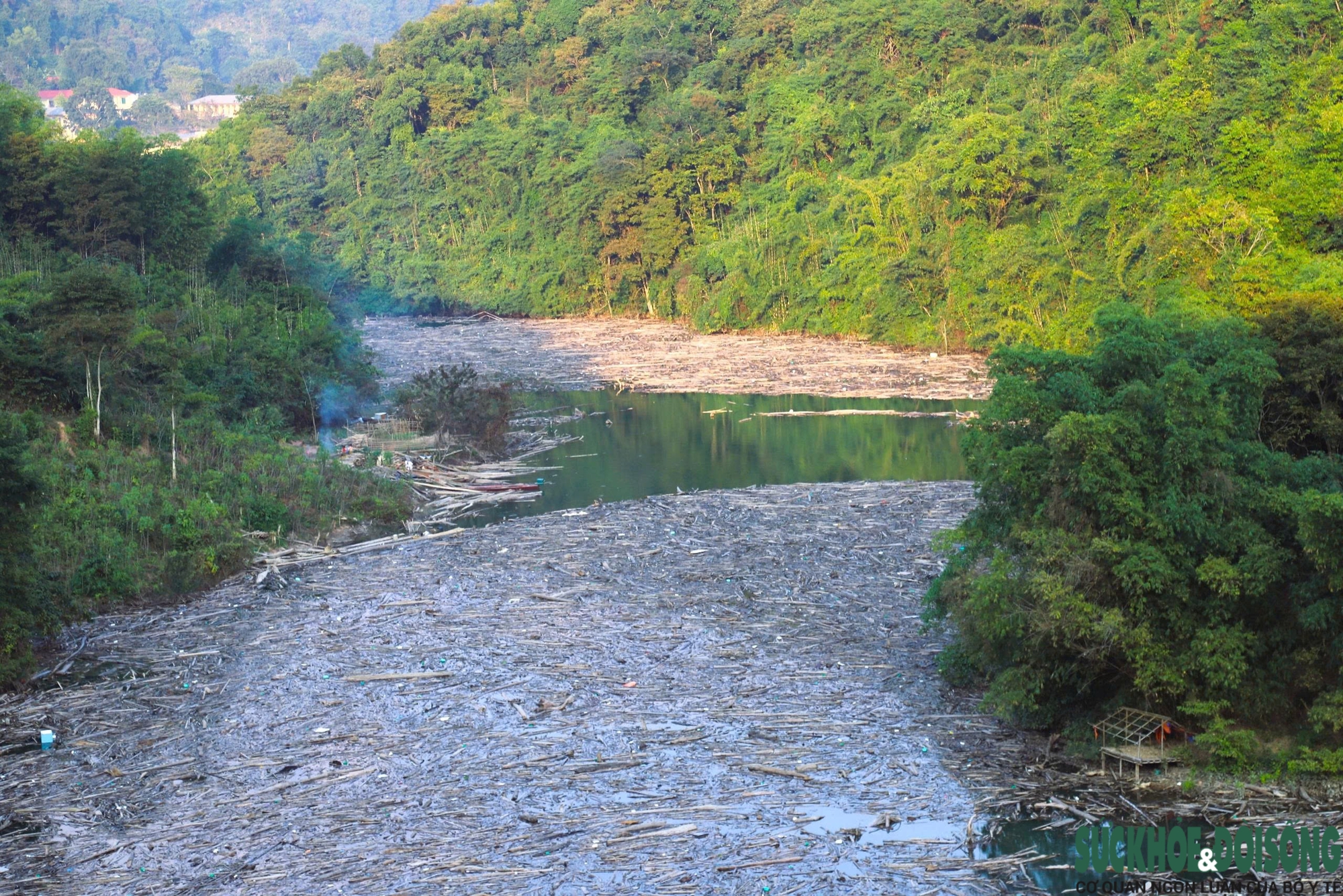 Hơn 30.000m3 rác phủ kín lòng hồ thủy điện Bản Vẽ, Nghệ An chỉ đạo xử lý- Ảnh 3.