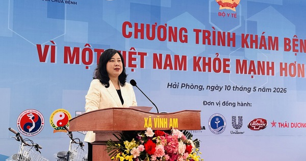 Bộ trưởng Đào Hồng Lan dự chương trình khám bệnh miễn phí ‘Vì một Việt Nam khỏe mạnh hơn 2026’ tại Hải Phòng