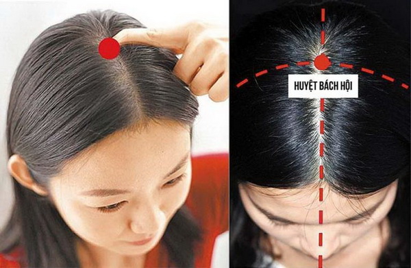 Day bấm huyệt Bách hội giúp tăng cường trí nhớ