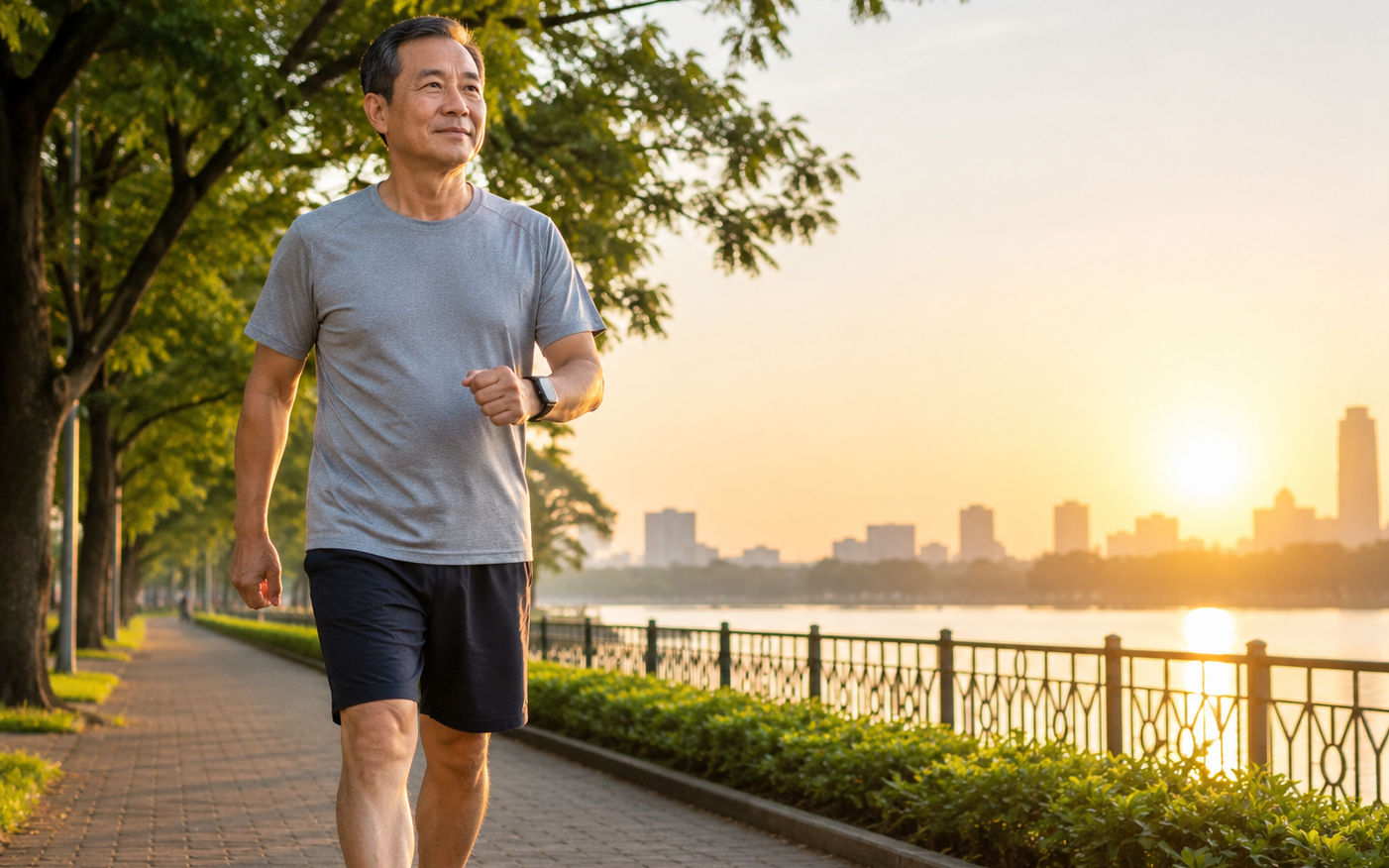 Người sau 50 tuổi đi bộ sáng hay chiều tốt hơn?