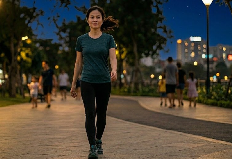 Đi bộ sau ăn tối bao lâu giúp kiểm soát đường huyết, giảm mỡ hiệu quả?- Ảnh 2.