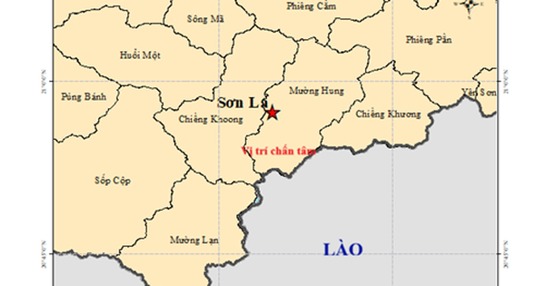 Vừa xảy ra động đất gây rung lắc mạnh ở Sơn La