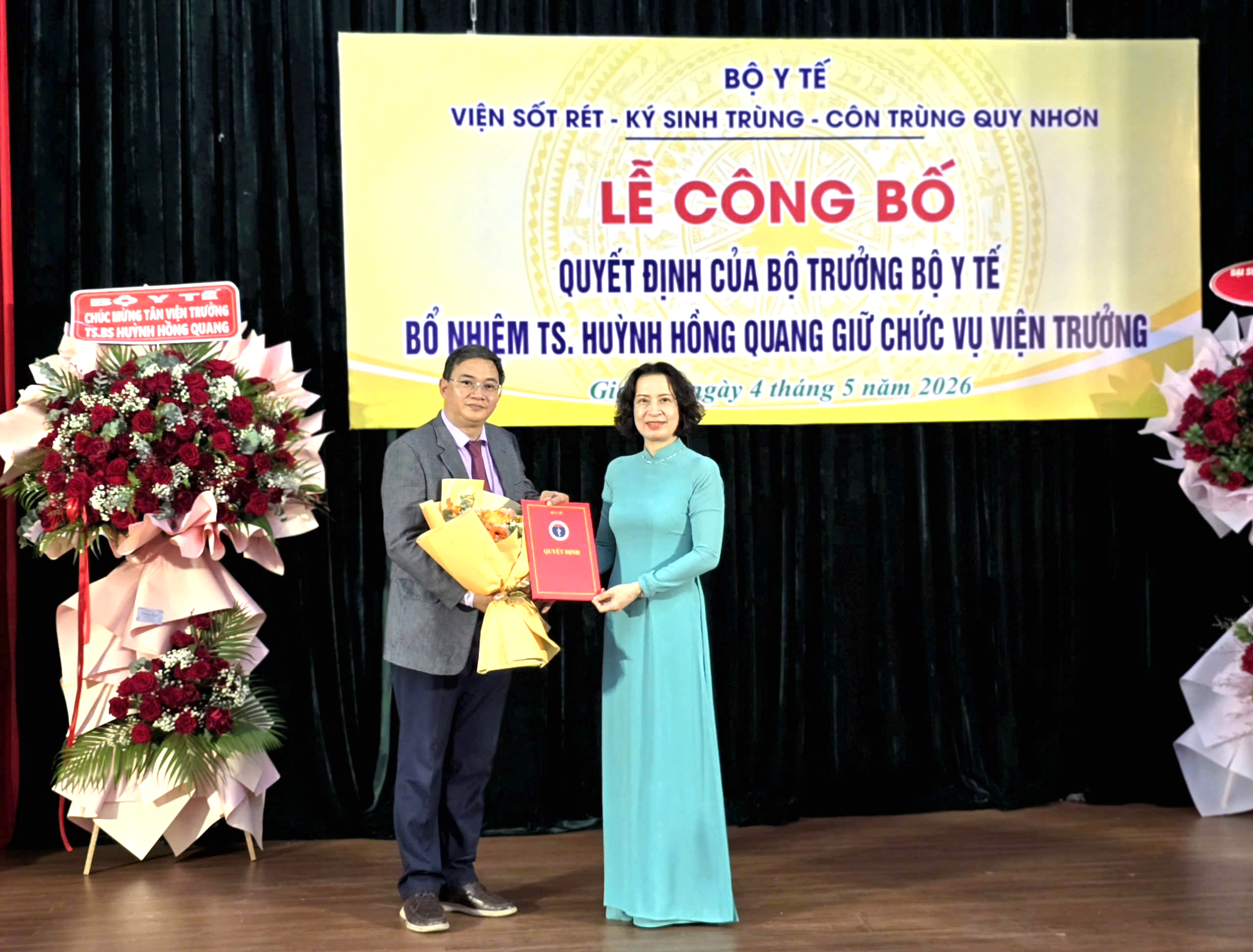 Bộ Y tế công bố quyết định bổ nhiệm Viện trưởng Viện Sốt rét - Ký sinh trùng - Côn trùng Quy Nhơn- Ảnh 1. Bộ Y tế công bố quyết định bổ nhiệm Viện trưởng Viện Sốt rét - Ký sinh trùng - Côn trùng Quy Nhơn- Ảnh 1.