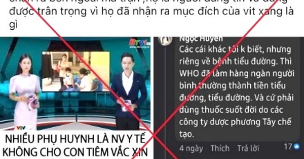 Đăng tin sai sự thật ‘nhân viên y tế không cho con tiêm vắc-xin COVID 19’ để bán hàng