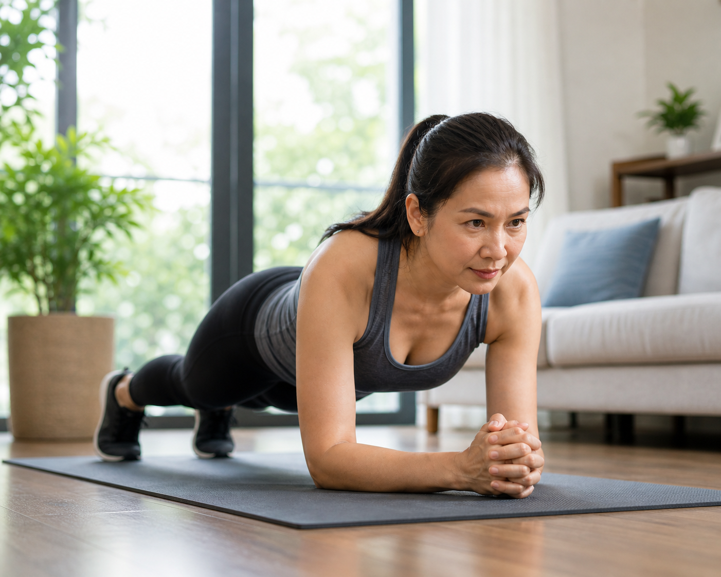 Tập plank có giảm cân và 'đốt' mỡ bụng nhanh không?- Ảnh 2.