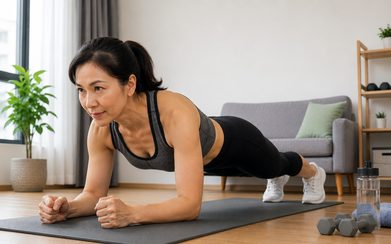 Plank đúng cách để giảm mỡ bụng hiệu quả