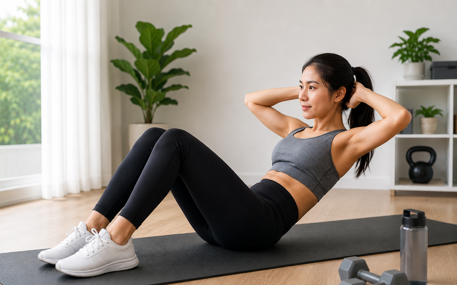 Tập cơ bụng có giúp làm giảm mỡ vùng eo?