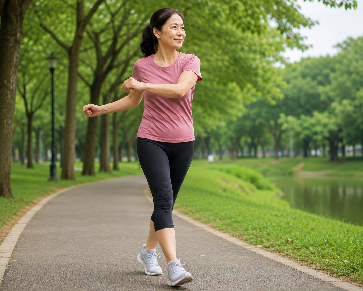 5 bài tập đi bộ giảm mỡ bụng tốt hơn tập gym sau tuổi 50- Ảnh 4. 5 bài tập đi bộ giảm mỡ bụng tốt hơn tập gym sau tuổi 50- Ảnh 4.