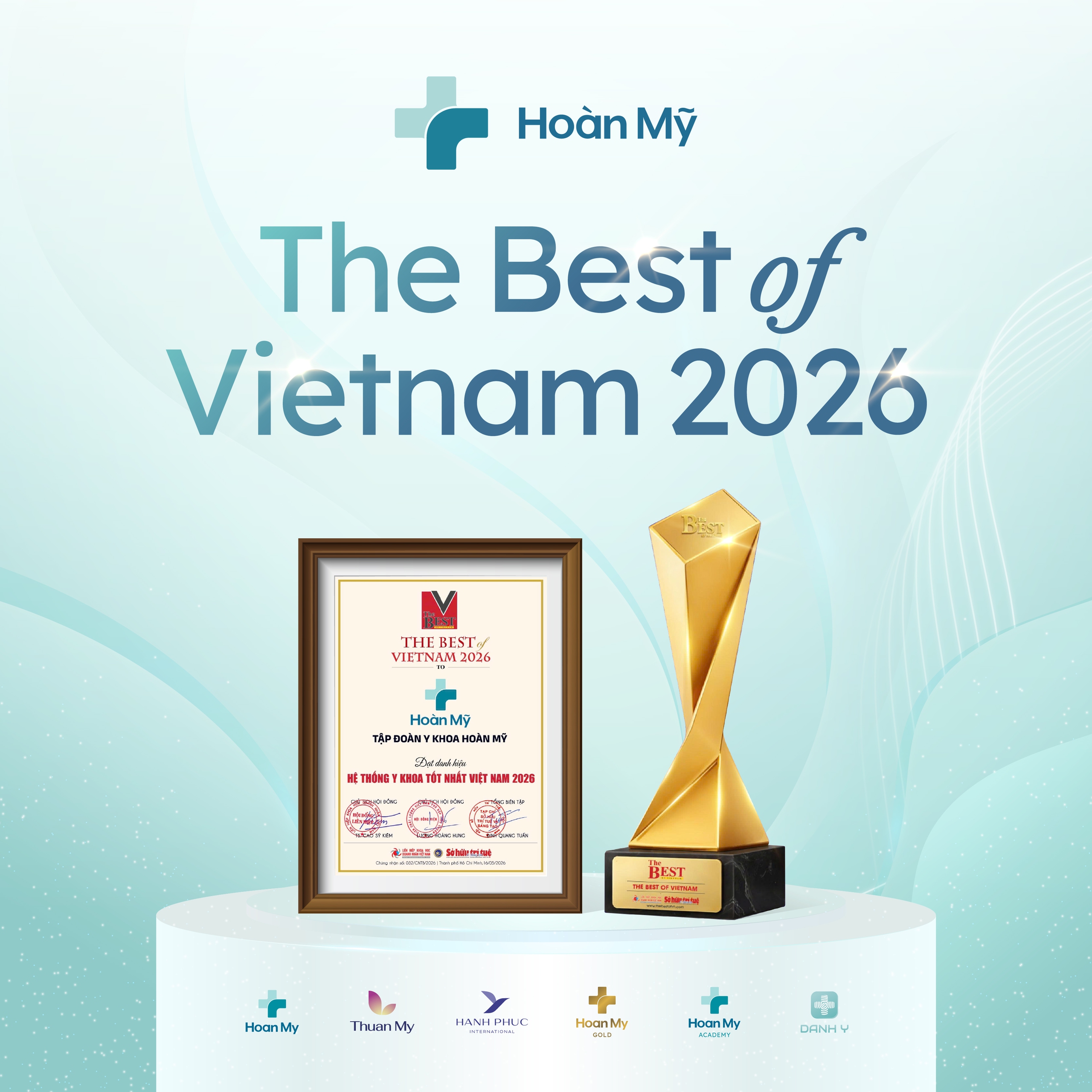 Tập đoàn Y khoa Hoàn Mỹ được vinh danh 'Hệ thống Y khoa tốt nhất Việt Nam 2026'- Ảnh 2.