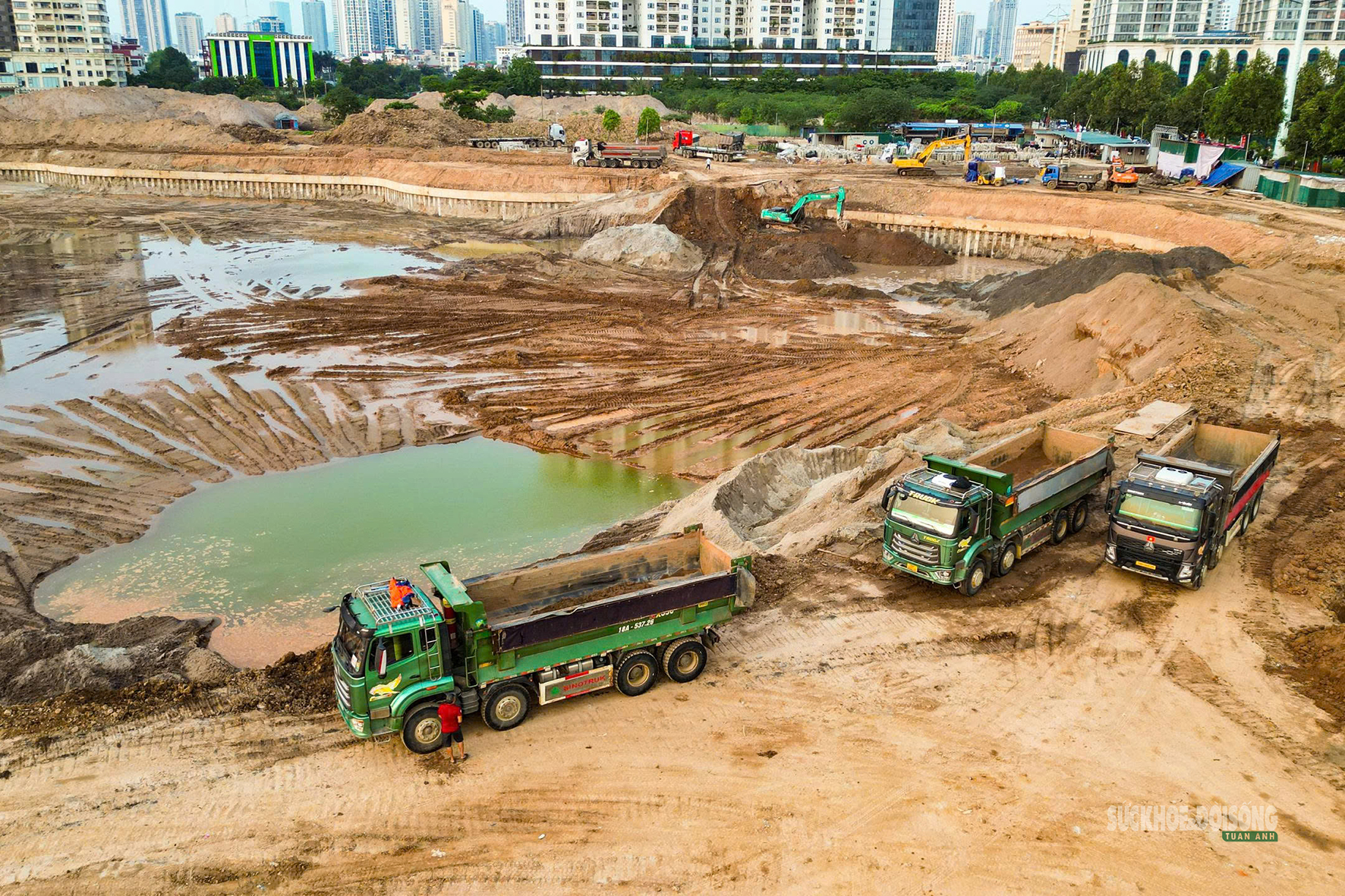 Hồ điều hòa Mễ Trì - Đồng Bông 2 gấp rút về đích trước mùa mưa- Ảnh 5.
