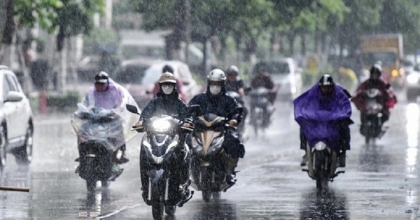 Không khí lạnh gây mưa dông mạnh ở nhiều khu vực Bắc Bộ
