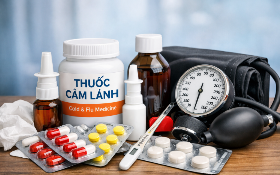 Bộ ba nguy cơ gây tăng huyết áp, làm thế nào để phòng ngừa?- Ảnh 2. Người bệnh tăng huyết áp bị cảm lạnh dùng thuốc thế nào cho an toàn?