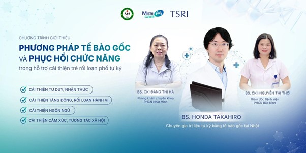 Cơ hội cải thiện cho trẻ tự kỷ nhờ kết hợp giữa phương pháp tế bào gốc và phục hồi chức năng- Ảnh 1. Cơ hội cải thiện cho trẻ tự kỷ nhờ kết hợp giữa phương pháp tế bào gốc và phục hồi chức năng- Ảnh 1.