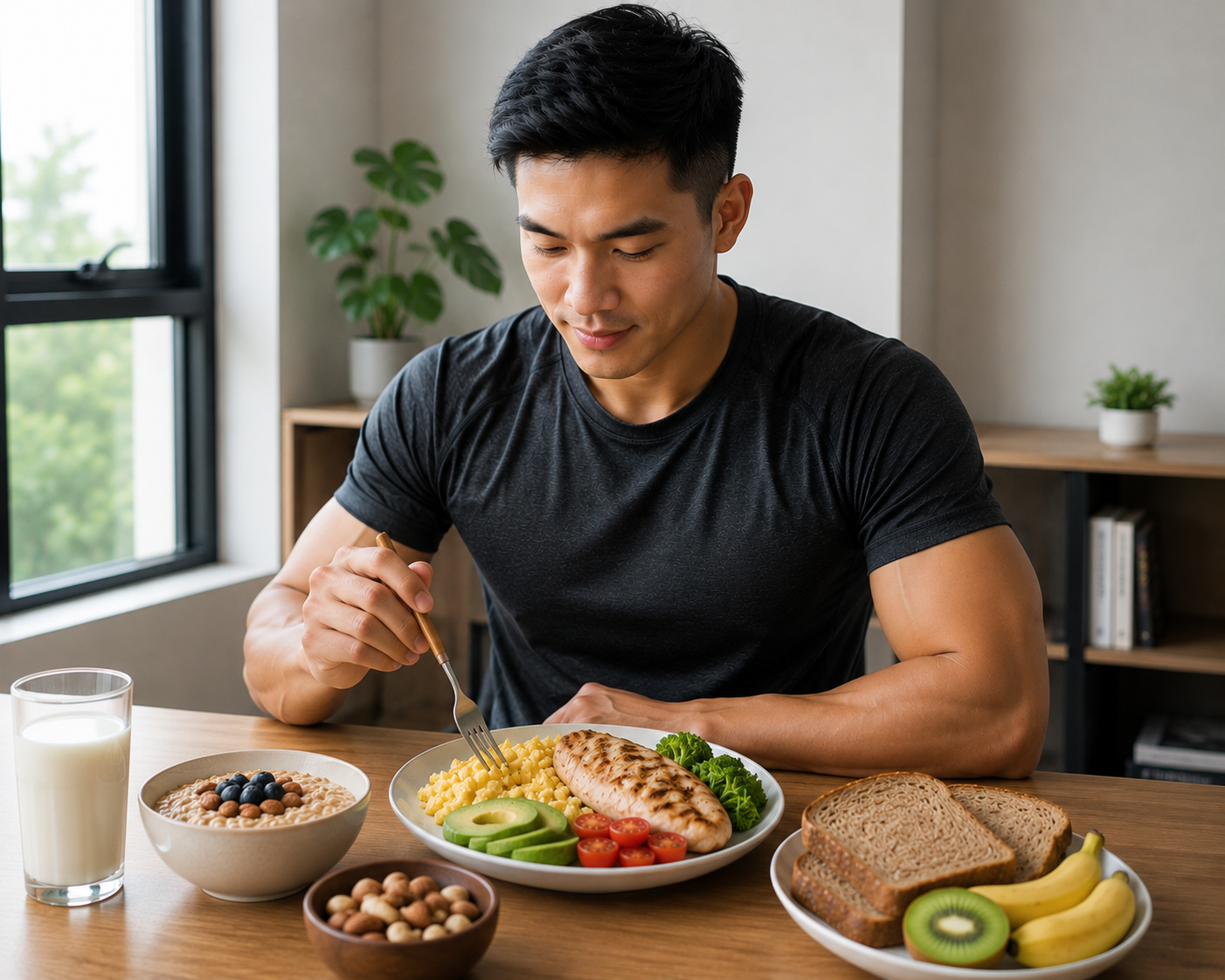 Muốn tăng cơ nên ăn nhiều vào buổi sáng hay sau tập tối?- Ảnh 3.