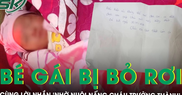 Xót xa bé gái bị bỏ rơi trong đêm cùng lời nhắn ‘nhờ nuôi nấng cháu trưởng thành’