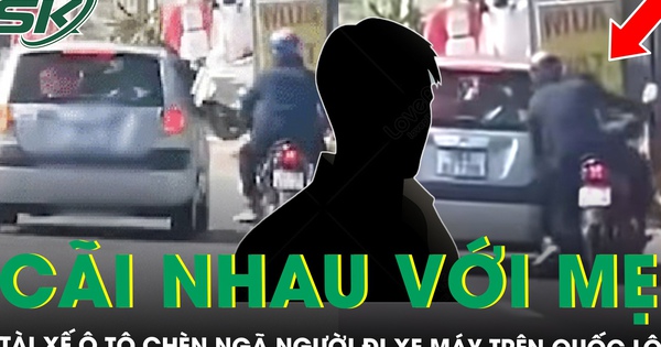Ô tô chèn ngã người đi xe máy trên Quốc lộ, tài xế nói do cãi nhau với mẹ